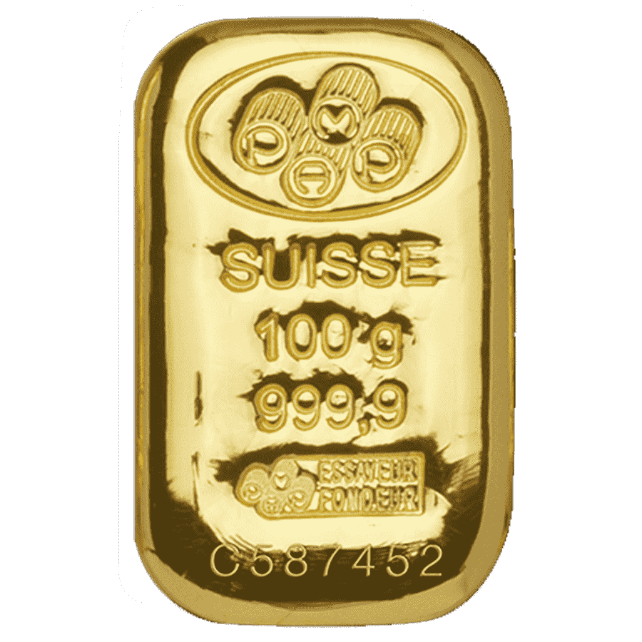 Picture of 100g PAMP Gold Cast Bar