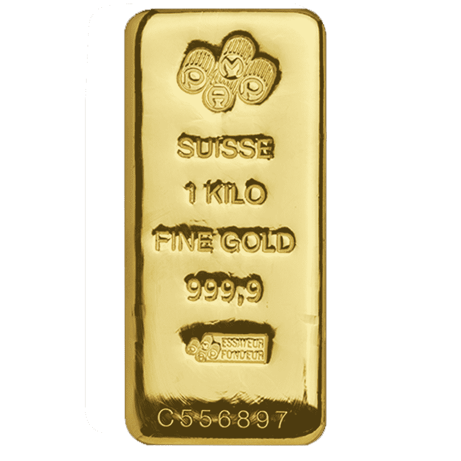 Picture of 1kg PAMP Gold Cast Bar