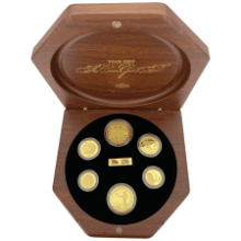 Picture of 2007 Australian Gold Six Proof Coin Set in Wooden Box
