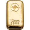Picture of 10oz Queensland Mint Kangaroo Gold Cast Bar