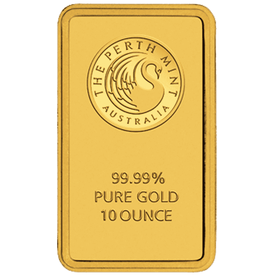 Picture of 10oz Perth Mint Minted Gold Bar