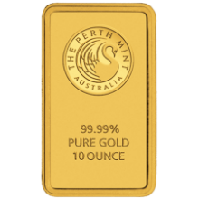 Picture of 10oz Perth Mint Minted Gold Bar