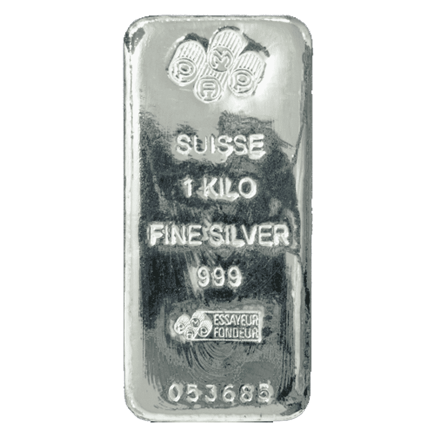 Picture of 1kg PAMP Silver Cast Bar