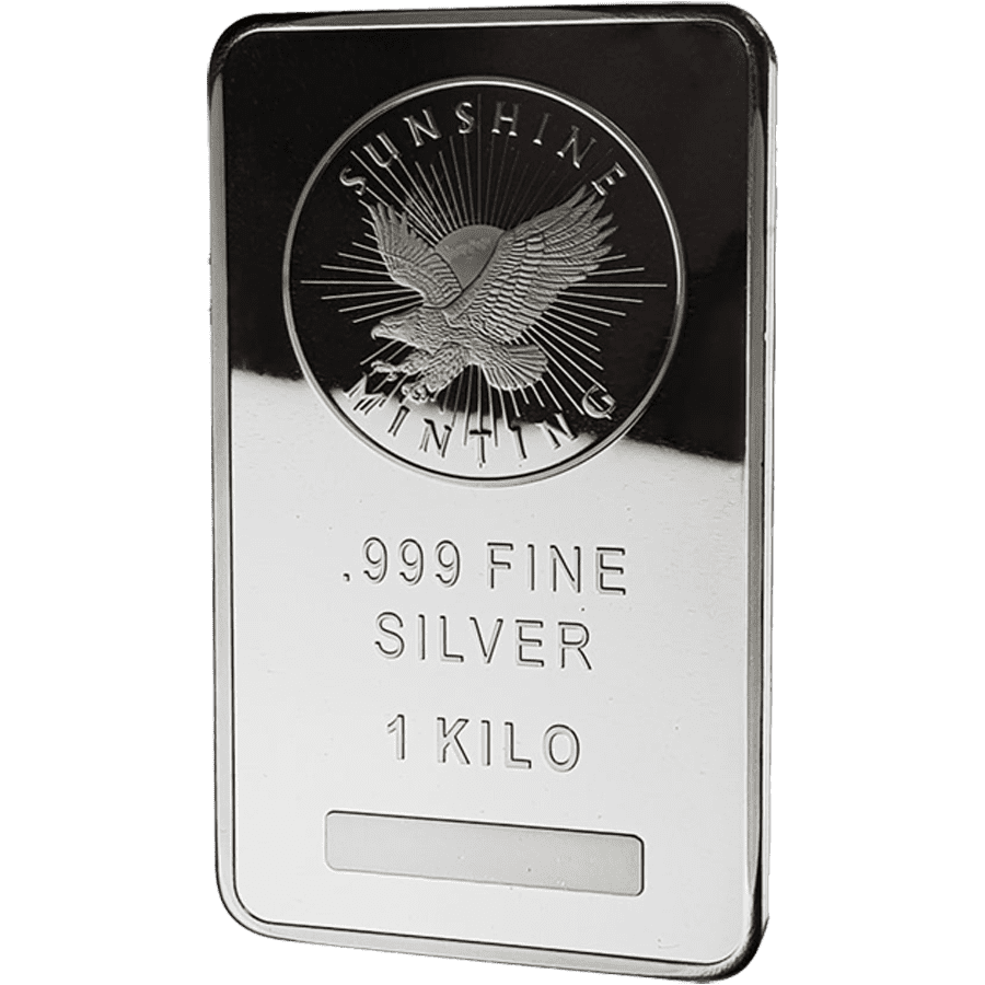 Picture of 1kg Sunshine Silver Minted Bar