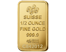 Picture of 1/2oz PAMP Gold Minted Bar