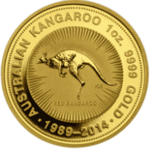 Picture of 2014 1oz Australian Nugget Kangaroo 25th Anniversary Gold Coin
