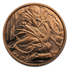 Picture of 1oz Nordic Creatures Nidhoggr Dragon Copper Round