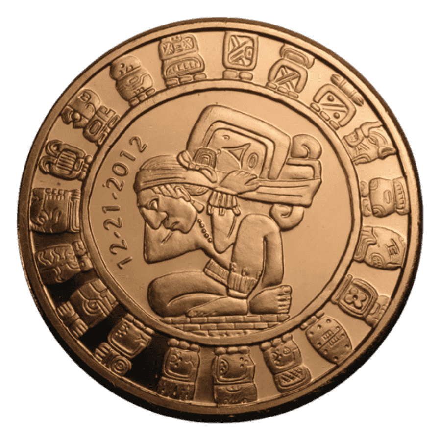 Picture of 1oz Mayan Calendar Copper Round