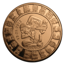 Picture of 1oz Mayan Calendar Copper Round