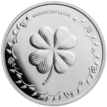 Picture of 1oz Lucky Clover & Horseshoe Silver Round