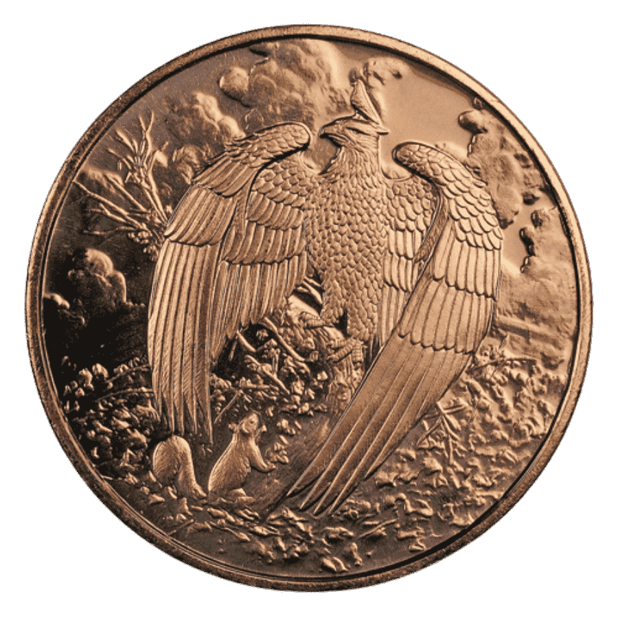 Picture of 1oz Nordic Creatures Great Eagle Copper Round