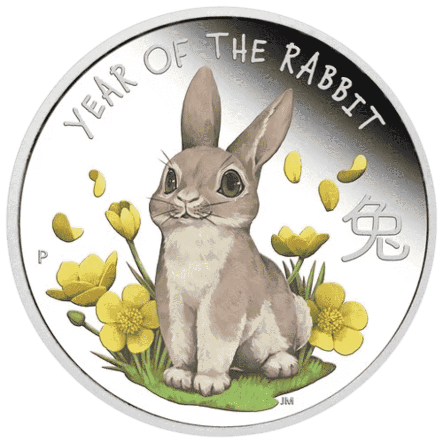 Picture of 2023 1/2oz Baby Rabbit Silver Proof Coin