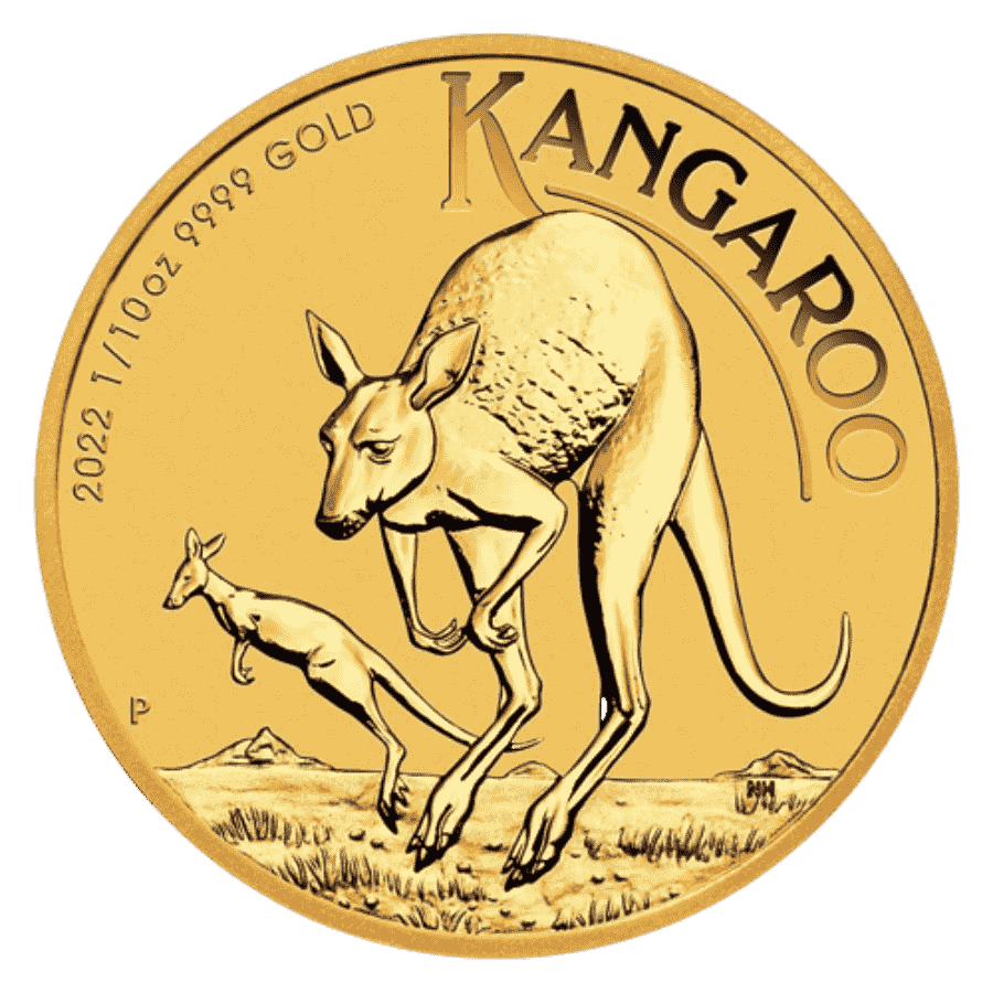 Picture of 2022 1/10oz Australian Kangaroo Gold Coin