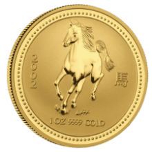 Picture of 2002 1oz Lunar Year of the Horse Gold Coin