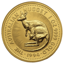 Picture of 1994 1oz Australian Nugget Gold Coin - Whiptail Wallaby