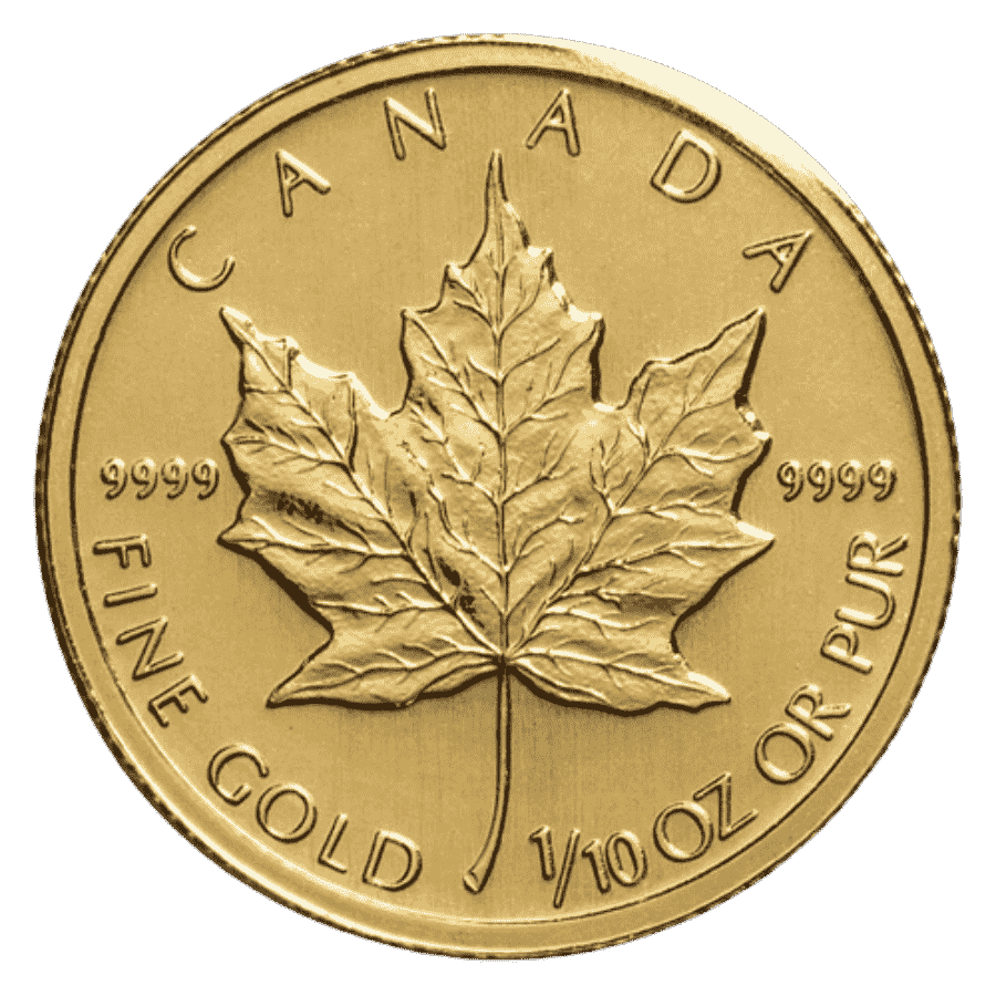 Picture of 1997 1/10th oz Canadian Maple F Gold Coin