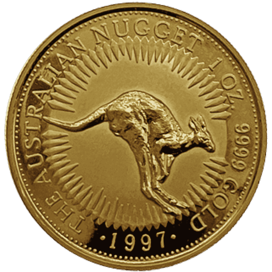 Picture of 1997 1oz Australian Kangaroo Nugget Gold Coin