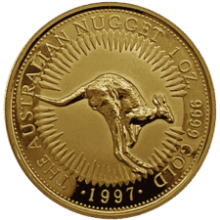 Picture of 1997 1oz Australian Kangaroo Nugget Gold Coin