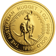 Picture of 1999 1oz Kangaroo Nugget Gold Coin - P100 Anniversary