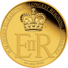 Picture of 2015 2oz Queen Elizabeth II – Longest Reigning Monarch Gold Proof Coin