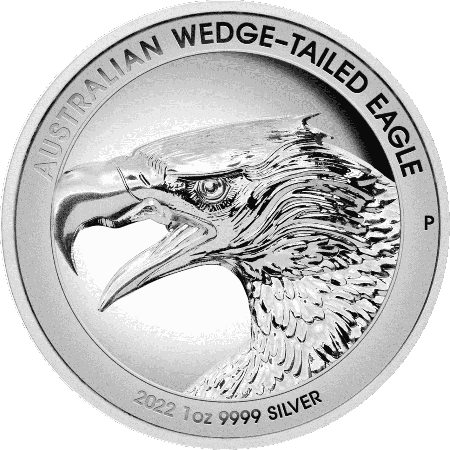 Picture of 2022 1oz Australian Wedge-Tailed Eagle Silver Proof Ultra High Relief Coin in presentation box