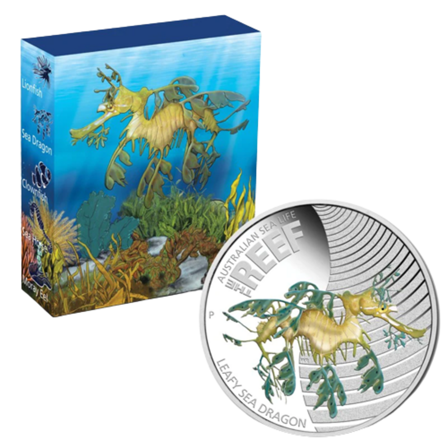 Picture of 2009 1/2oz Reef Series II Sea Dragon Silver Proof Coin
