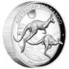 Picture of 2018 1oz Kangaroo Silver High-Relief Proof Coin in presentation box