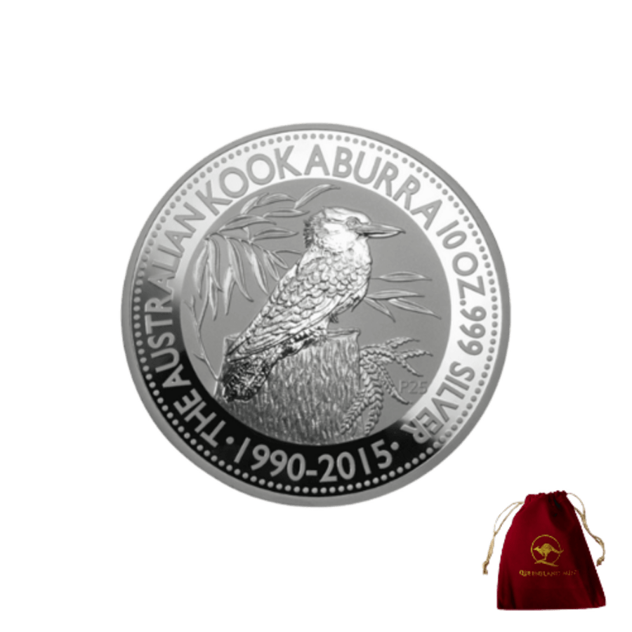 Picture of 2015 10oz Kookaburra Silver Coin 25th Anniversary w Free Gift Bag
