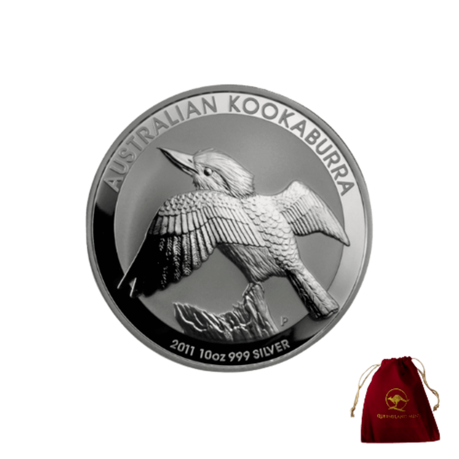 Picture of 2011 10oz Kookaburra Silver Coin w Free Gift Bag