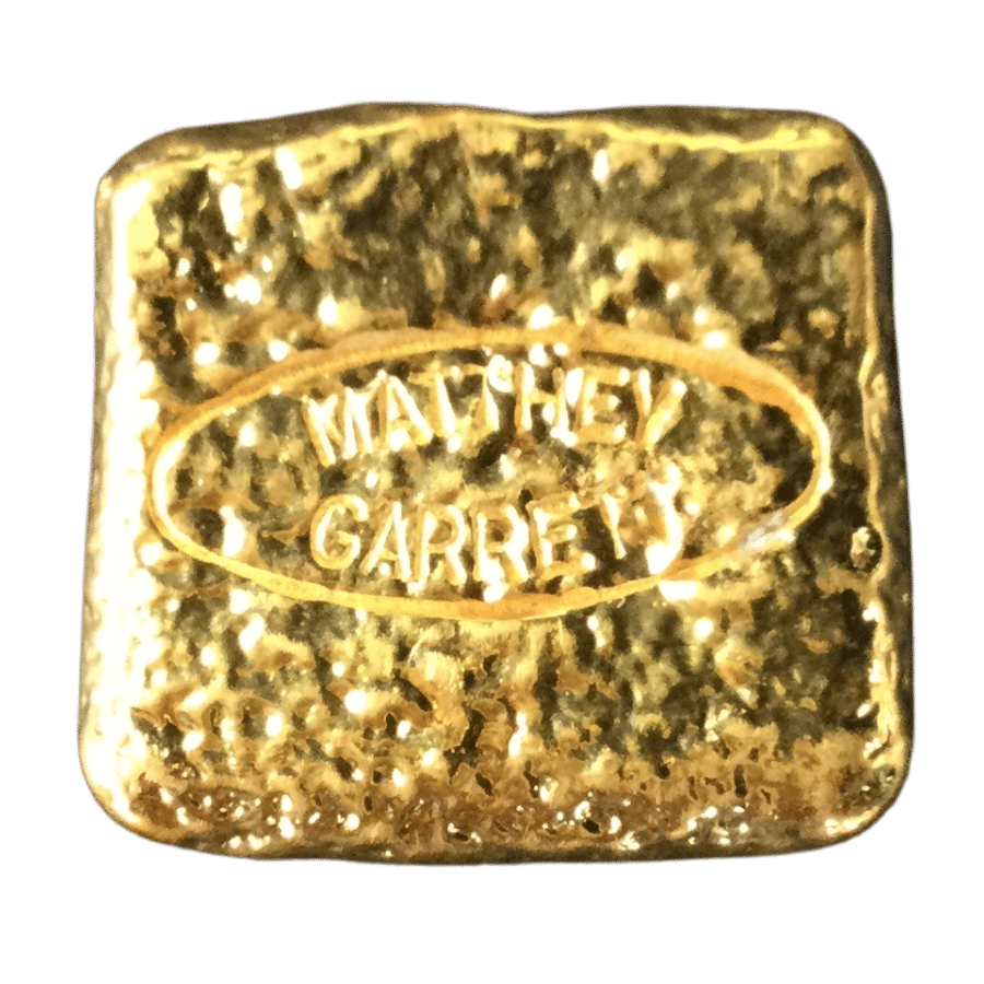 Picture of 100g Vintage Matthey Garrett Gold Cast Bar