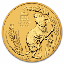 Picture of 2020 1/10th oz Lunar Mouse Gold Coin