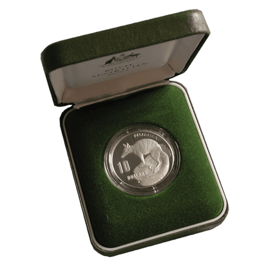 Picture of 1995 20g Australia's Endangered Species The Numbat Silver Proof Coin in Presentation Box