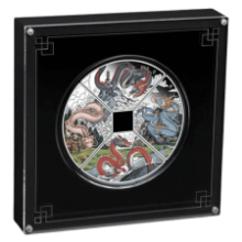 Picture of 2024 Lunar Series III Year of the Dragon Quadrant - 4 x 1oz Coloured Silver Proof Coin Set